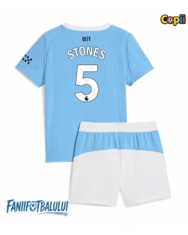 Manchester City John Stones #5 Echipament de Fotbal Replică 2025-26 Copii Acasa (+ Șorturi)